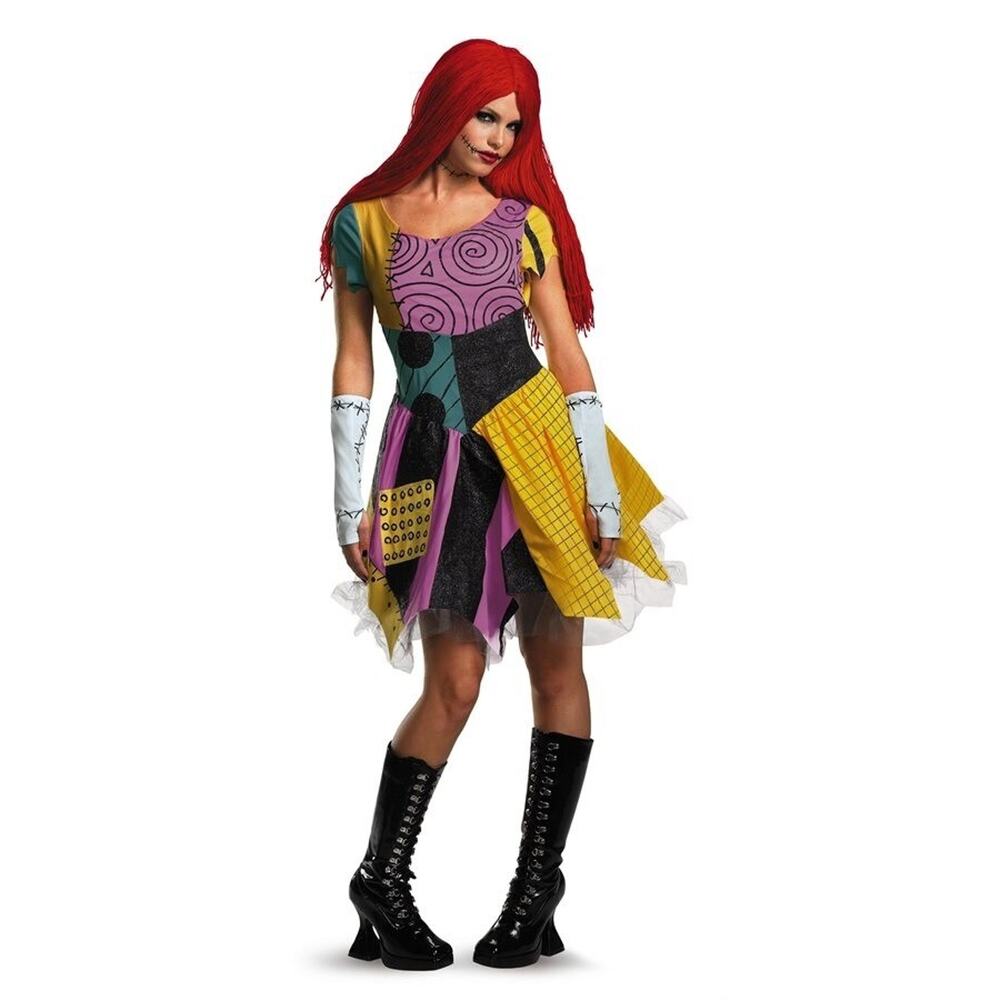 Halloween Adult Deluxe Sally Nightmare Before Christmas Costume Large (12-14)*
